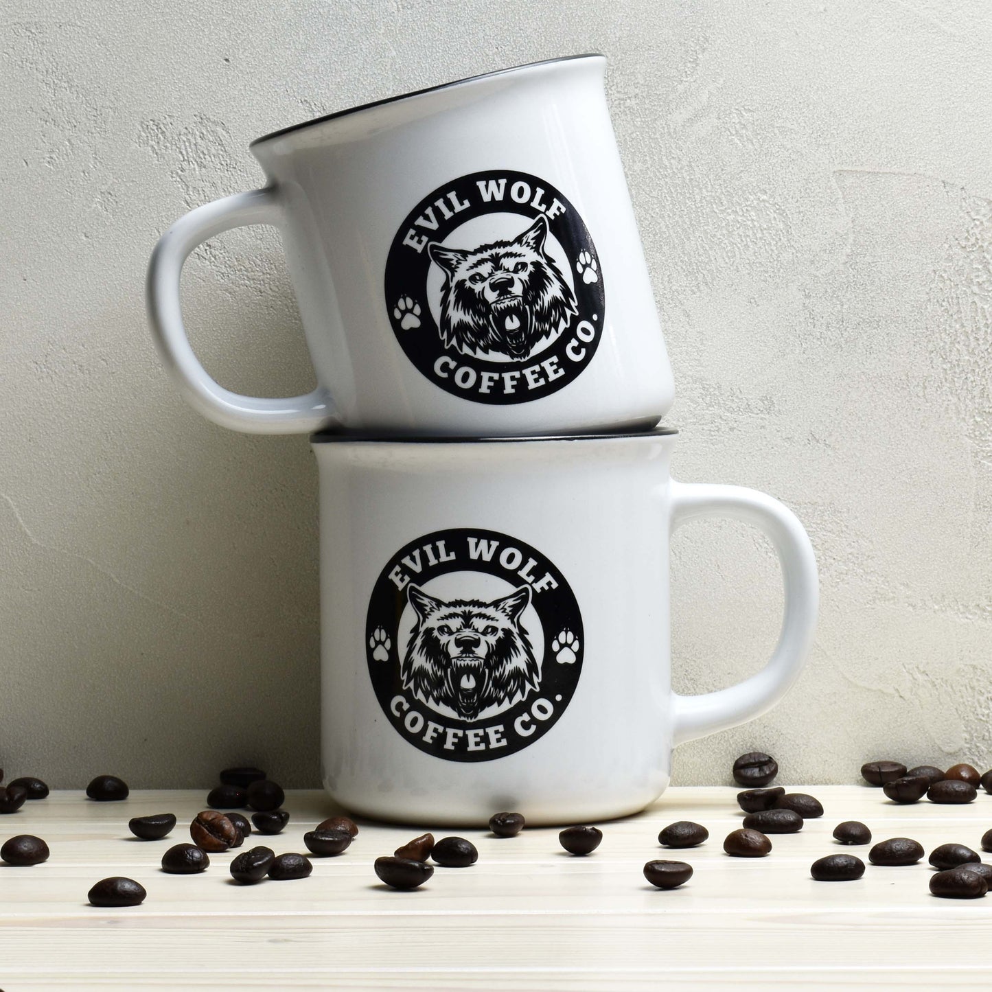 2 x Evil Wolf Kaffeetassen - 350 ml