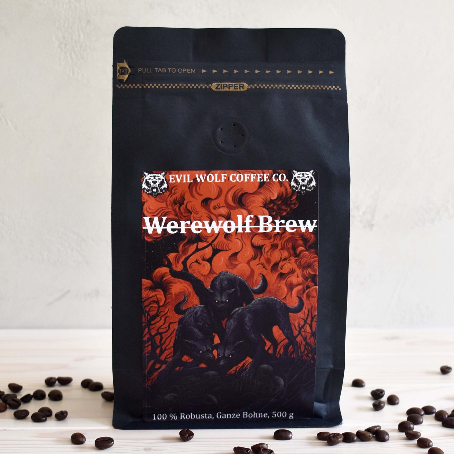 Werewolf Brew -  100% Robusta - Ganze Bohne - 500g